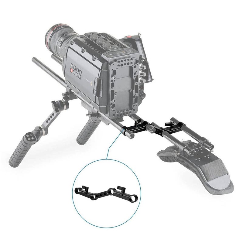 NICEYRIG Z-Shape Offset Raised 15mm Rail Rod Clamp Ajustable Levers for 15mm Rods on DSLR Camera Shoulder Rig - Image 3